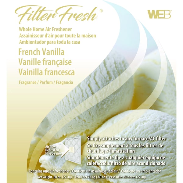Filter Fresh Web FilterFresh French Vanilla Scent Air Freshener 0.8 oz Gel WVAN - main